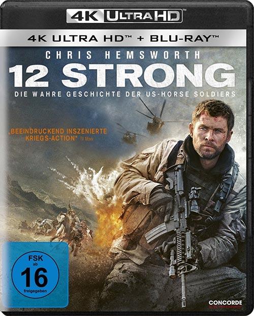 DVD Cover: 12 Strong - Die wahre Geschichte der US-Horse Soldiers - 4K