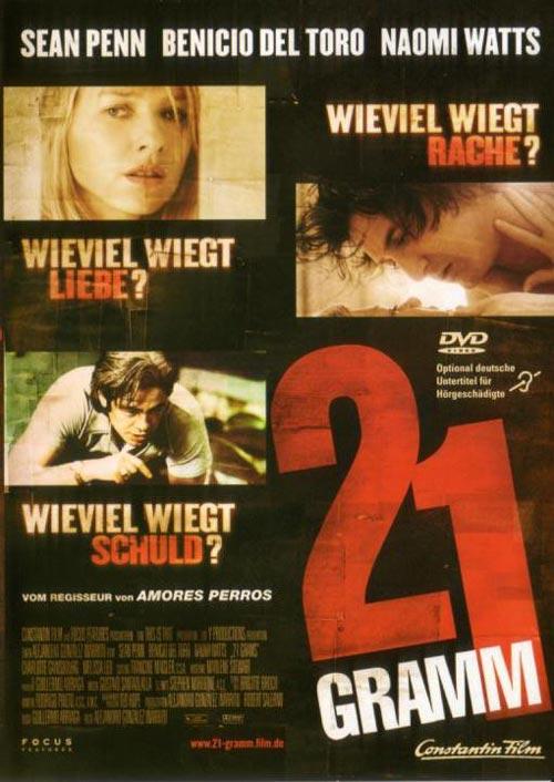 DVD Cover: 21 Gramm