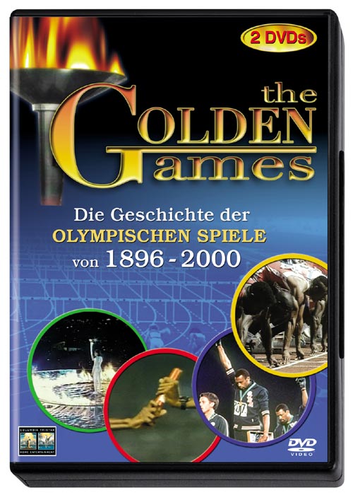 DVD Cover: The Golden Games - Die Geschichte der Olympischen Spiele von 1896 - 2000