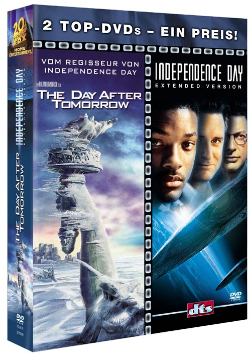 DVD Cover: The Day After Tomorrow / Independence Day - Extended DTS Version