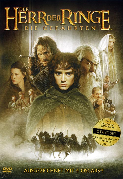 DVD Cover: Der Herr der Ringe: Die Gefhrten