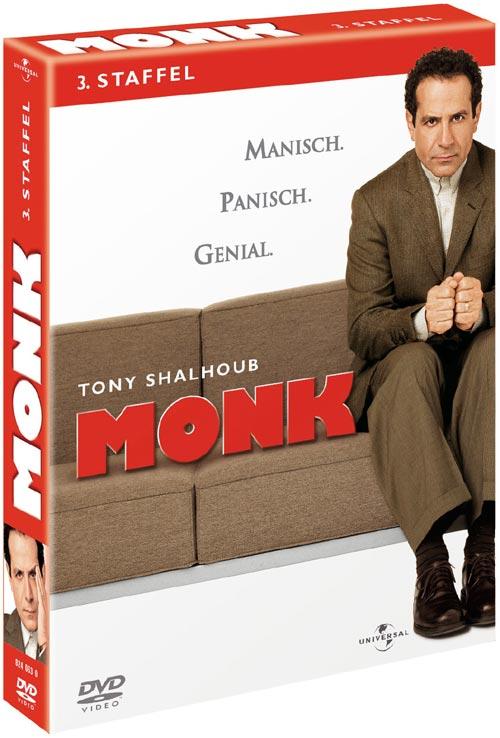 DVD Cover: Monk - 3. Staffel
