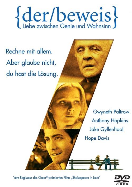 DVD Cover: Der Beweis - Liebe zwischen Genie und Wahnsinn