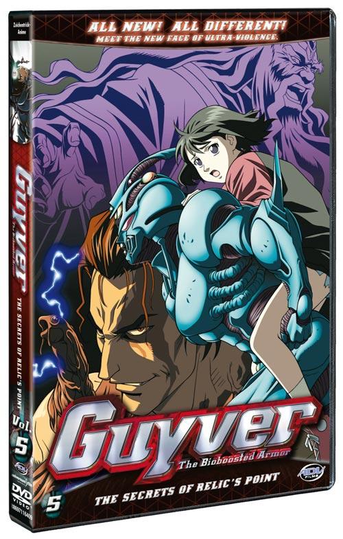 DVD Cover: Guyver - The Bioboosted Armor Volume 5: Die Geheimnisse des Relics Points