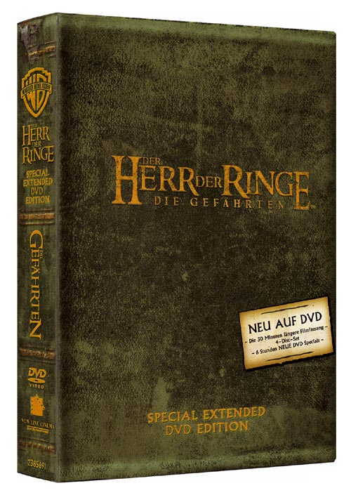 DVD Cover: Der Herr der Ringe: Die Gefhrten - Special Extended Edition