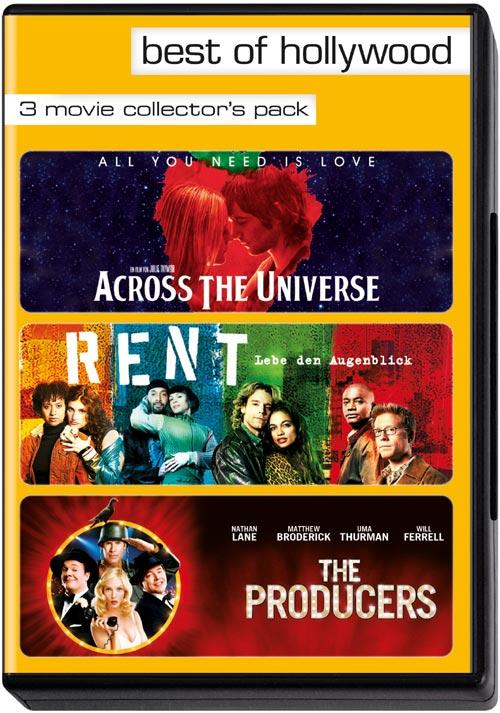 DVD Cover: Best of Hollywood: Across The Universe / Rent / The Producers