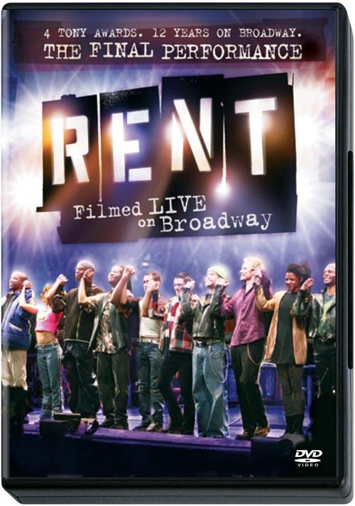 DVD Cover: Rent: Filmed Live On Broadway