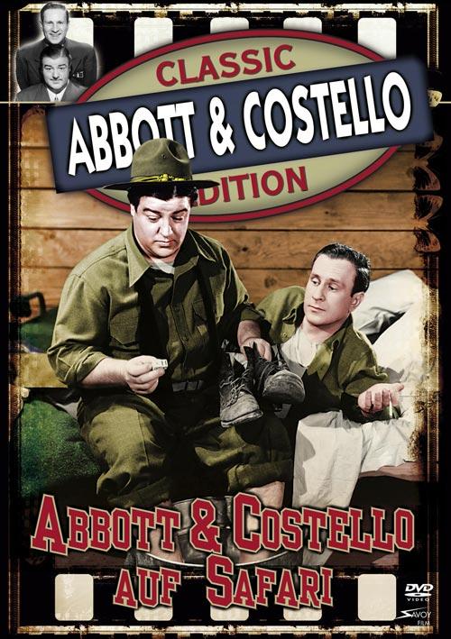 DVD Cover: Abbott & Costello auf Safari