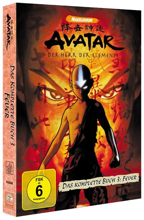 DVD Cover: Avatar -  Das komplette Buch 3: Feuer