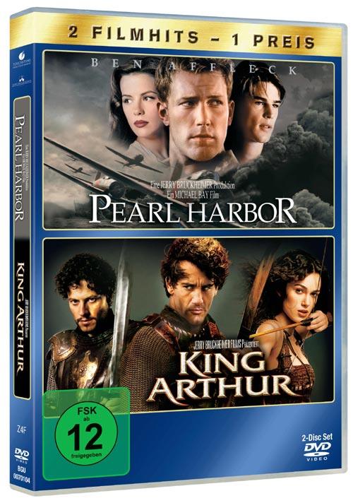 DVD Cover: 2 Filmhits - 1 Preis: Pearl Harbor / King Arthur