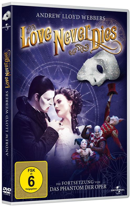 DVD Cover: Andrew Lloyd Webber's Love Never Dies