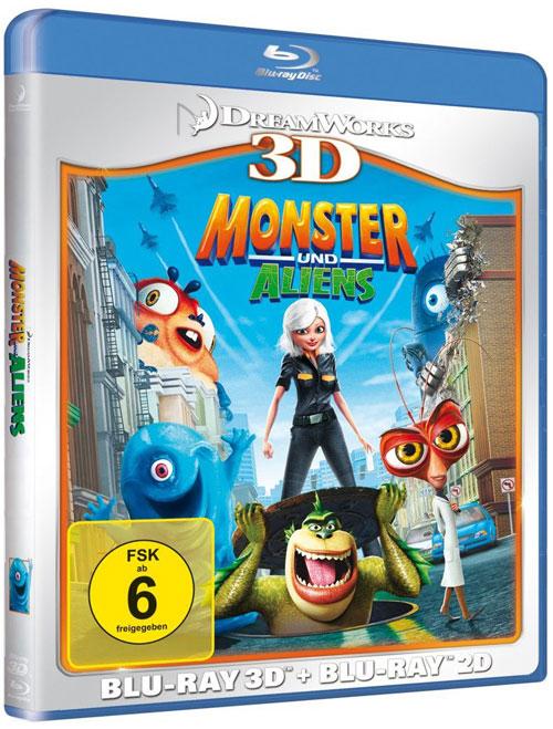 DVD Cover: Monster und Aliens - 3D