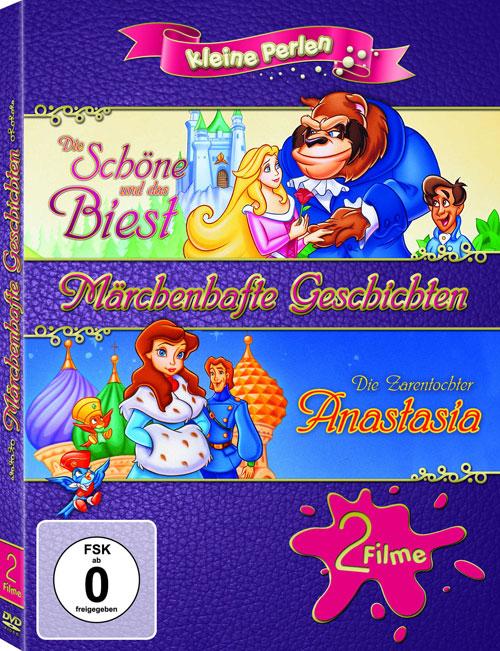 DVD Cover: Kleine Perlen: Märchenhafte Geschichten - Die Schöne und das Biest/Die Zarentochter Anastasia