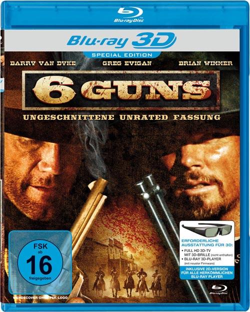 DVD Cover: 6 Guns - Unrated Edition - 3D