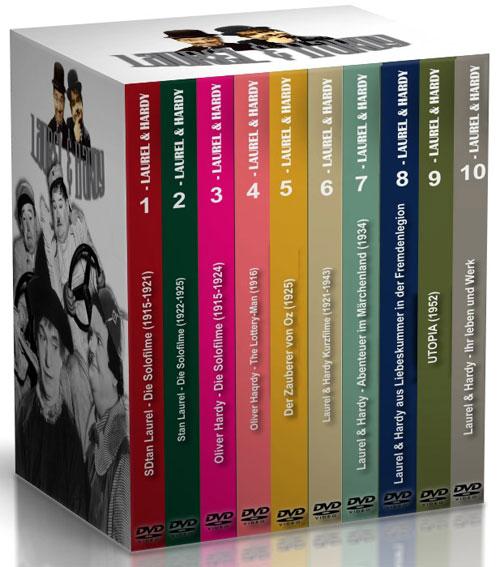 DVD Cover: Stan Laurel & Oliver Hardy 10-DVD-Box