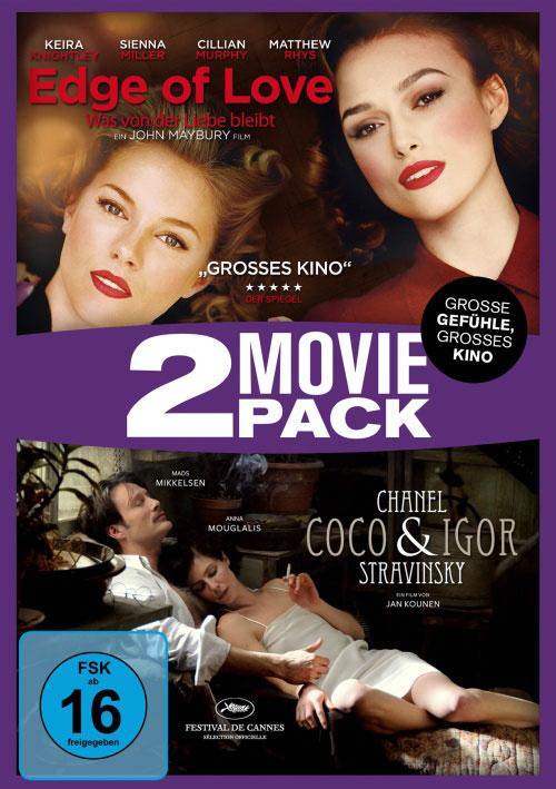 DVD Cover: 2 Movie Pack: Coco Chanel & Igor Stravinsky / Edge of Love - Was von der Liebe bleibt