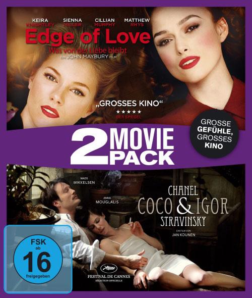 DVD Cover: 2 Movie Pack: Coco Chanel & Igor Stravinsky / Edge of Love - Was von der Liebe bleibt