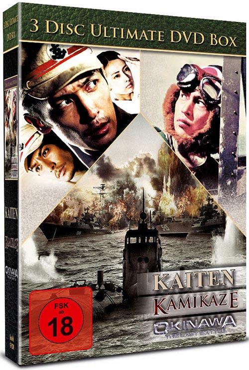 DVD Cover: 3er Kriegsbox - Uncut Edition - Okinawa, Kaiten, Kamikaze
