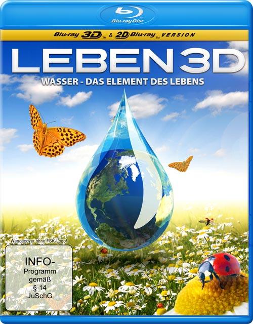 DVD Cover:  Leben 3D - Wasser - Das Element des Lebens