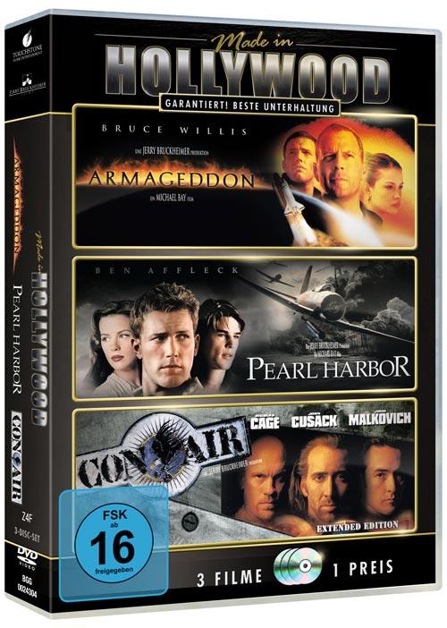 DVD Cover: Made in Hollywood: Armageddon - Das Jüngste Gericht / Pearl Harbor / Con Air