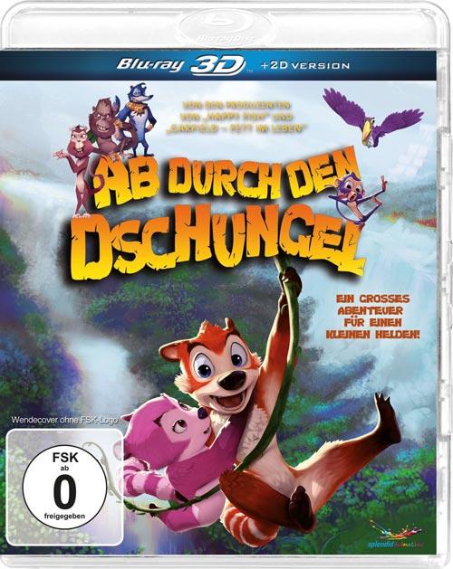 DVD Cover: Ab Durch den Dschungel - 3D