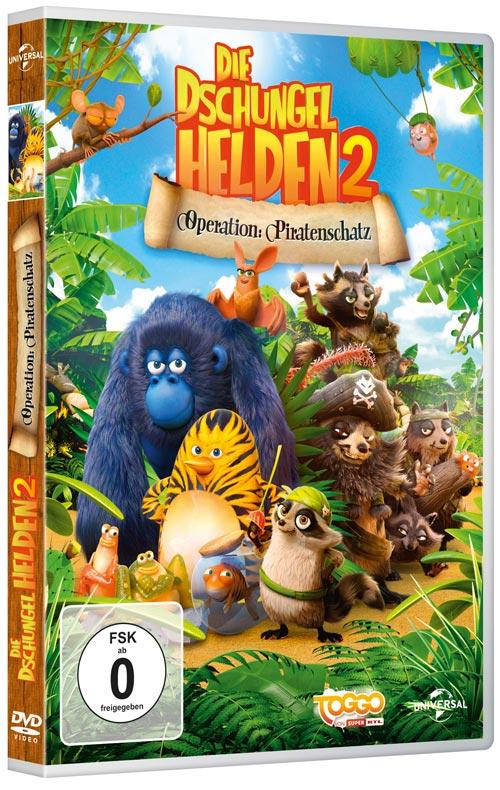 DVD Cover: Die Dschungelhelden - Operation: Piratenschatz
