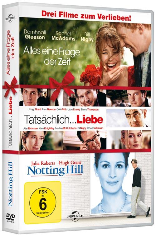 DVD Cover: Alles eine Frage der Zeit / Tatsächlich ... Liebe / Notting Hill