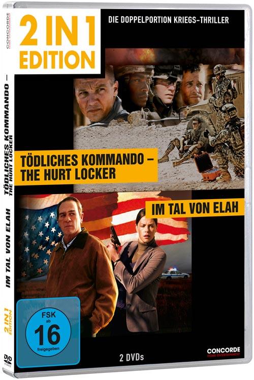 DVD Cover: 2 in 1 Edition: Kommando - The Hurt Locker / Im Tal von Elah