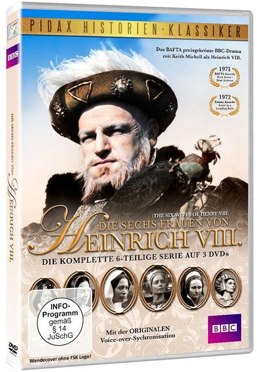 DVD Cover: Pidax Historien-Klassiker: Die sechs Frauen von Heinrich VIII.