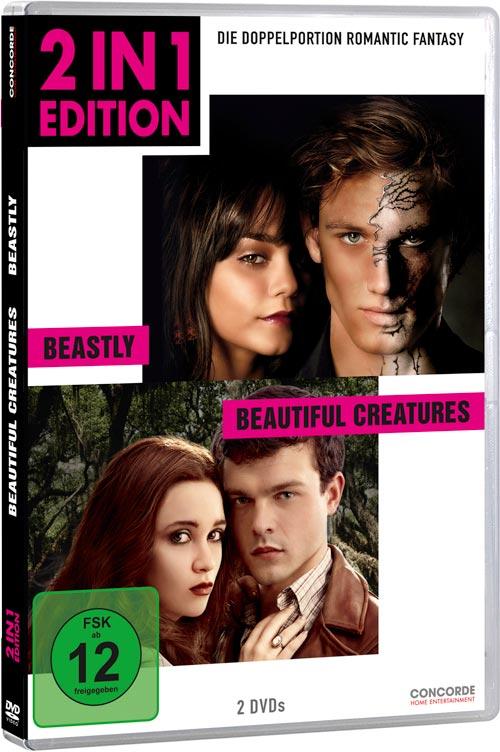 DVD Cover: 2 in 1 Edition: Beastly / Beautiful Creatures