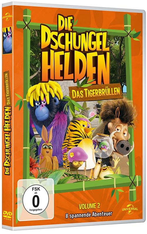 DVD Cover: Die Dschungelhelden - Vol. 2 - Das Tigerbrllen