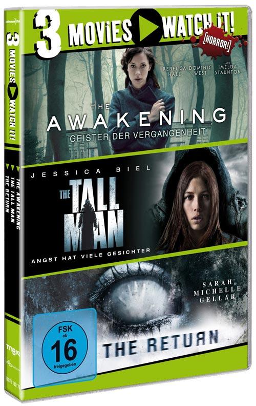DVD Cover: 3 Movies - watch it: The Awakening / The Tall Man / The Return