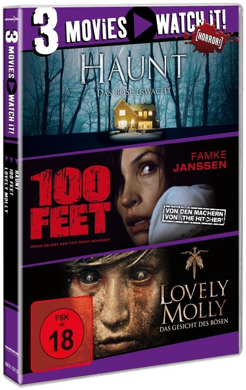 DVD Cover: 3 Movies - watch it: Haunt / 100 Feet / Lovely Molly