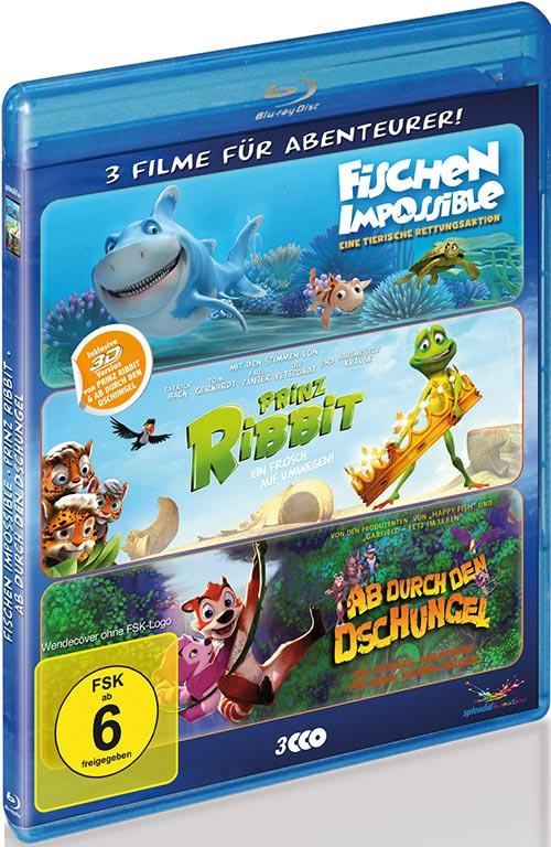 DVD Cover: Abenteurer-Box: Fischen Impossible / Prinz Ribbit / Ab durch den Dschungel