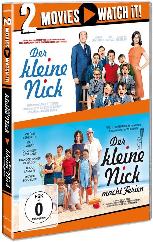 DVD Cover: 2 Movies - watch it: Der kleine Nick / Der kleine Nick macht Ferien