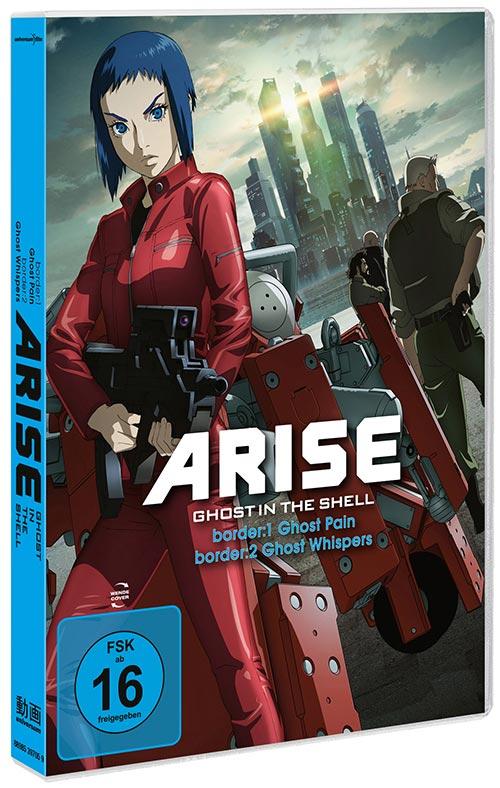 DVD Cover: Ghost in the Shell - ARISE: Border 1 "Ghost Pain" / Border 2 "Ghost Whispers"