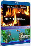 Cosy Fire / Blue Waters (Kaminfeuer + Aquarium)