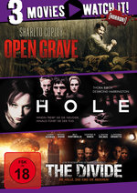 Film: Open Grave/The Hole/The Divide [3 DVDs]