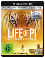 Film: Life of Pi - Schiffbruch mit Tiger (+ BR)