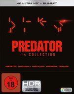 Film: Predator 1-4 - Box (4 BR4K) (+ 4 BRs)